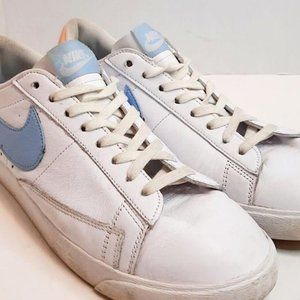 Nike Blazer Low LE White/Psychic Blue Sneakers Women's Size 10.5 womens.  9mens